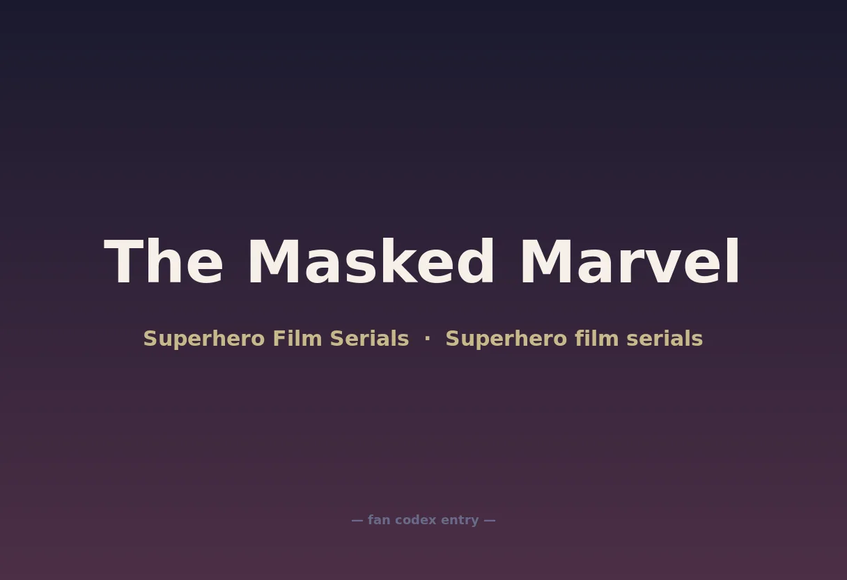 The Masked Marvel
